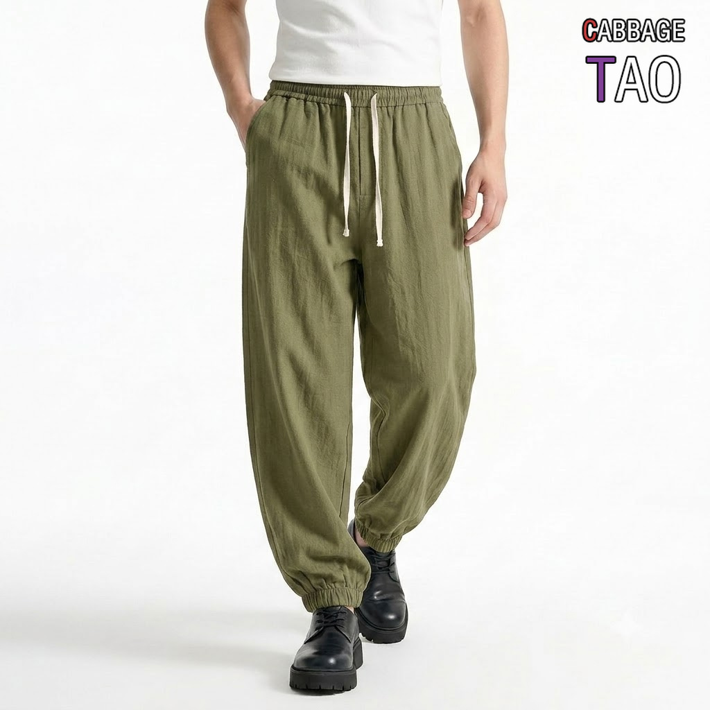 Yoga Daily Fitness - Calças Casuais Largas com Cordão para
