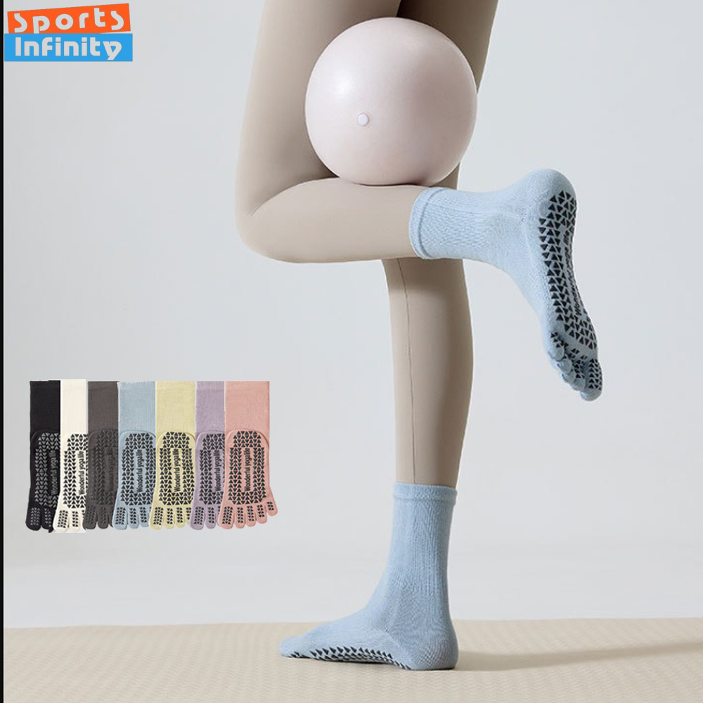 Yoga Fitness Youtube - Moda cinco dedos split toe meias