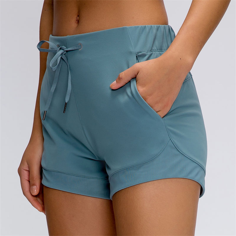 Yoga Fitness Drawing - Nepoagym SPEEDUP-Shorts de ginástica femininos com