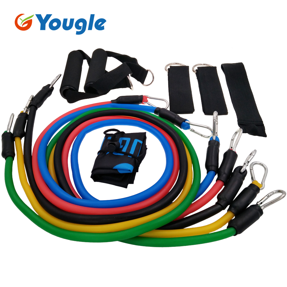 Yoga Fitness Youtube - YOUGLE-Resistência Bandas para Body Training, puxar