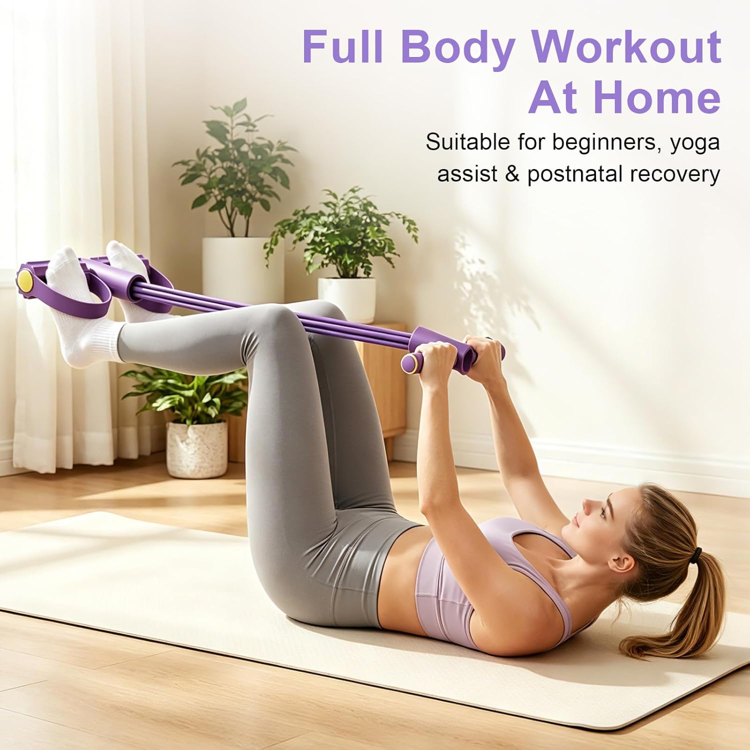 Yoga Fitness Youtube - Faixa de Resistência Multifuncional de 4