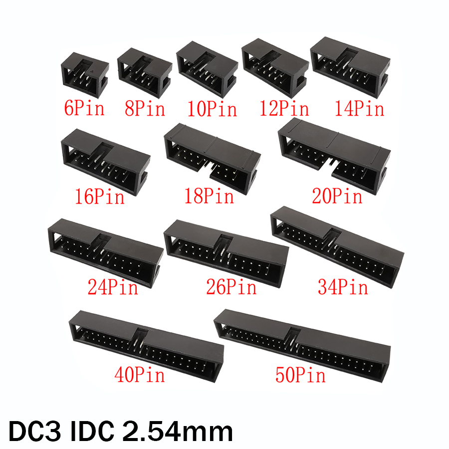 10 pces dc3 6p 5050pin idc 2.5 - Dip Bar Parallel avaliação e preço