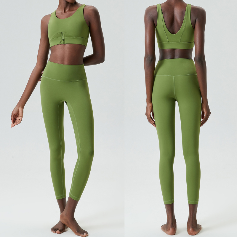 Conjunto de duas peças com zíp - Yoga Fitness Outfit avaliação e preço