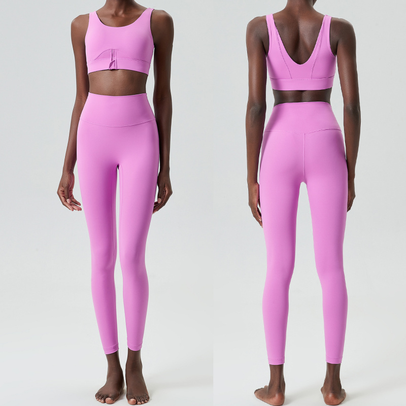 Conjunto de duas peças com zíp - Yoga Fitness Outfit avaliação e preço
