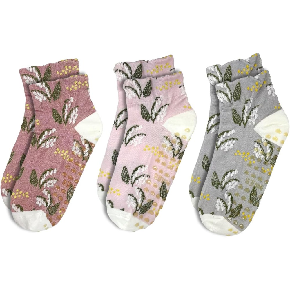 Meias de Yoga Jacquard Florais - Yoga Daily Fitness avaliação e preço