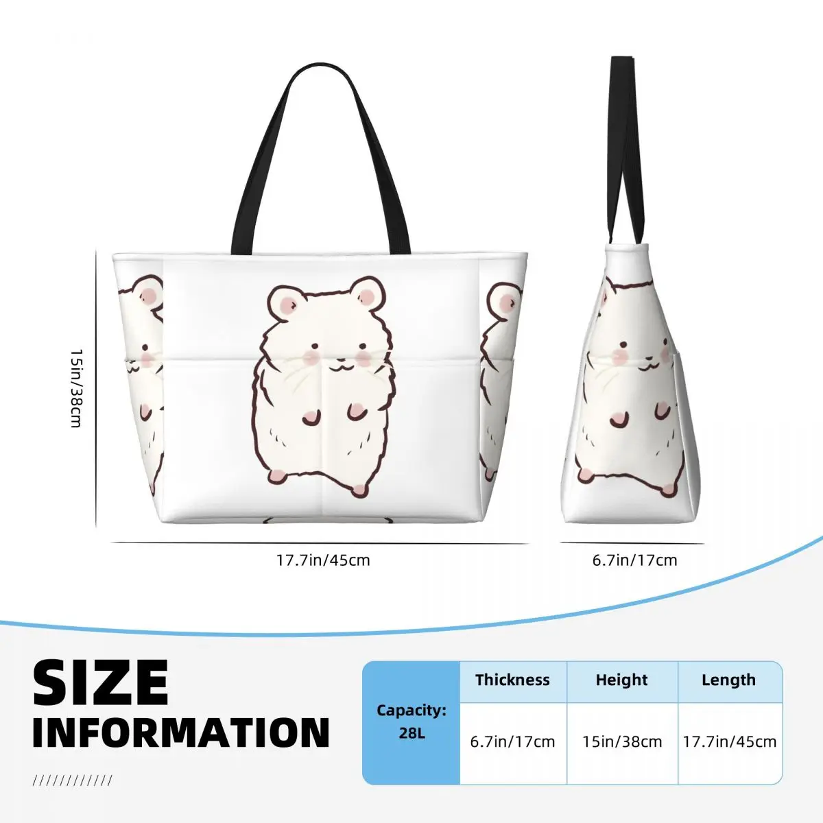 Bolsa tote grande com desenho  - Yoga Fitness Drawing avaliação e preço