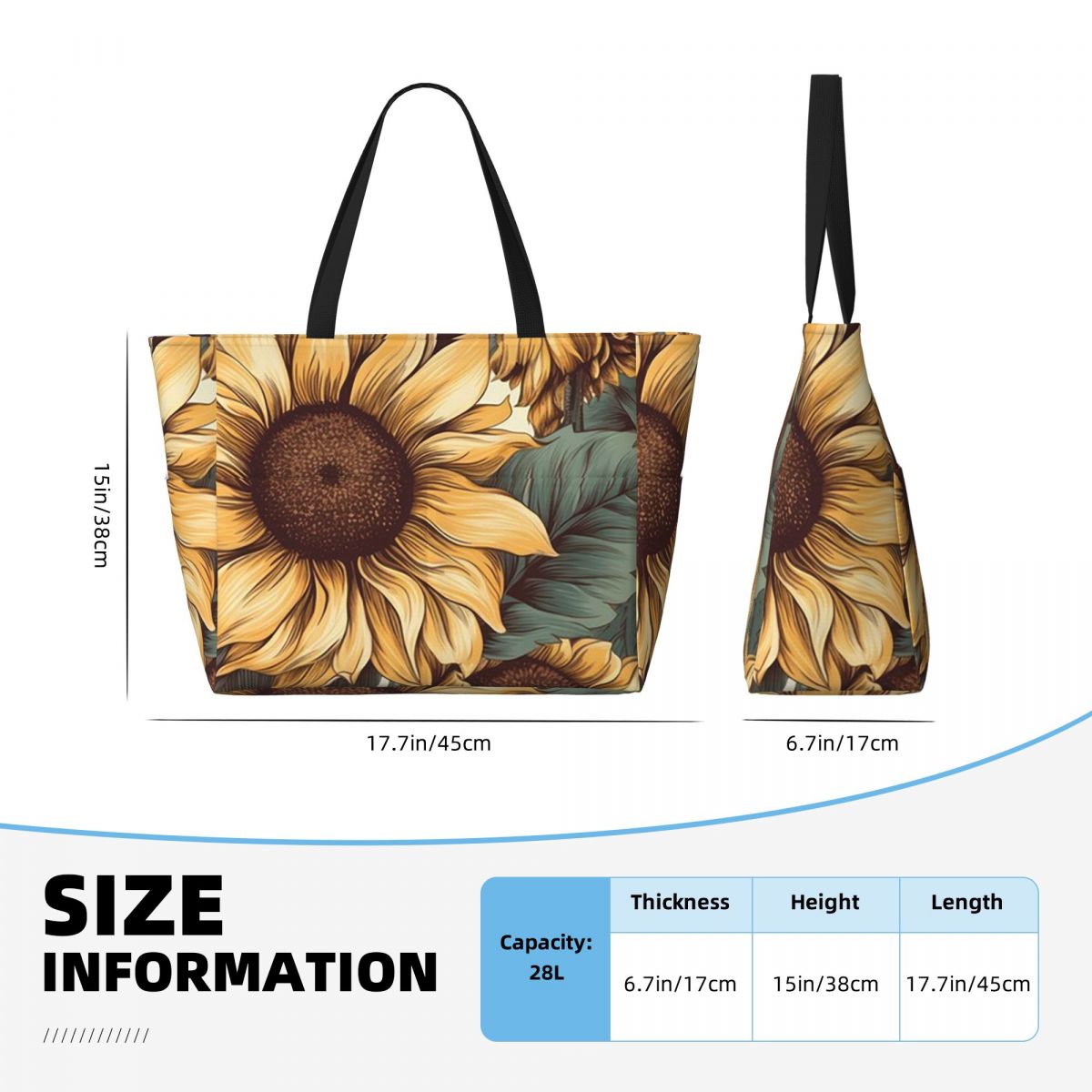 Bolsa tote grande com desenho  - Yoga Fitness Drawing avaliação e preço