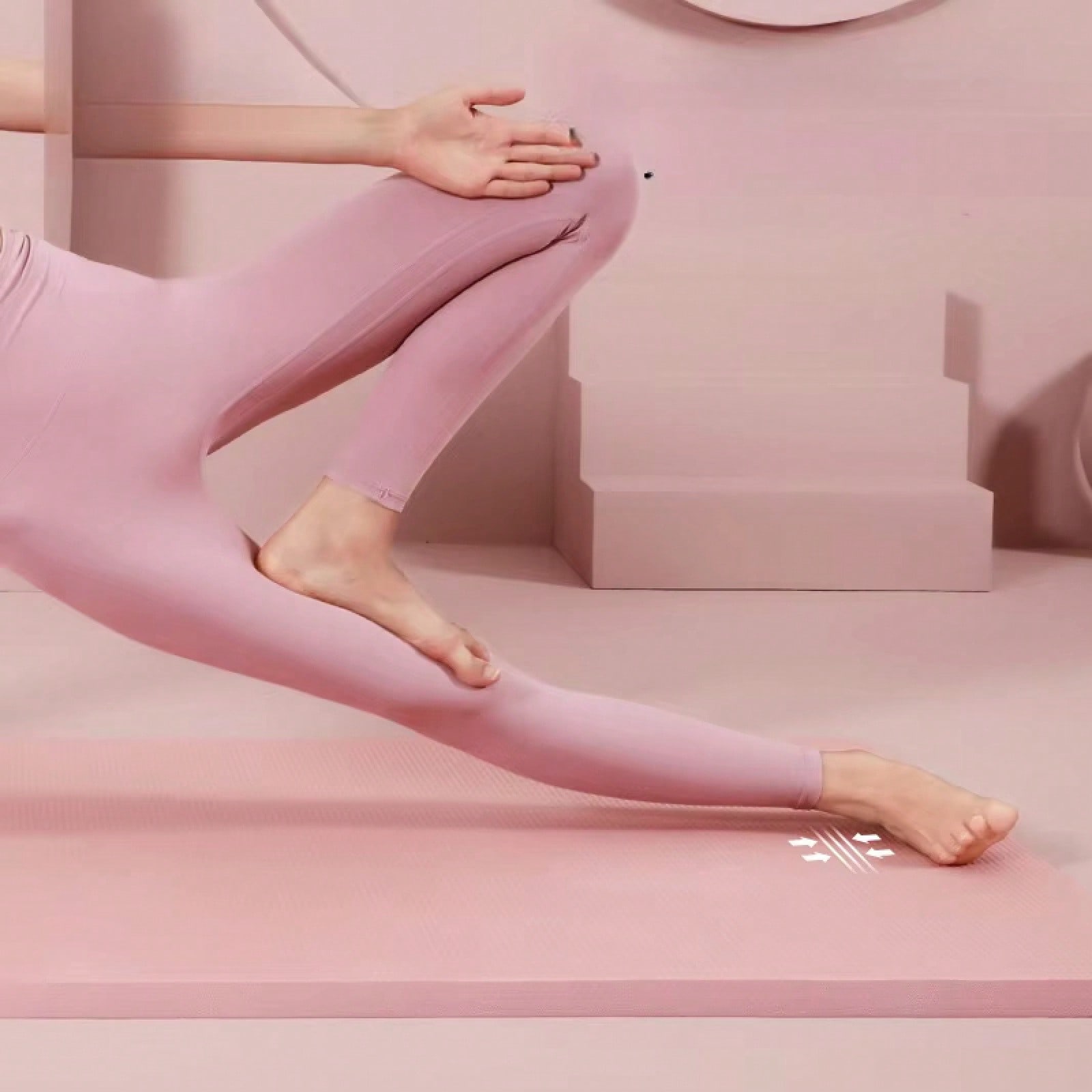 Tapete de Yoga Rosa Antiderrap - Yoga Daily Fitness avaliação e preço
